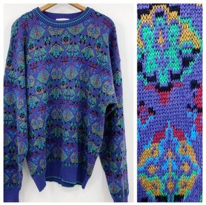 VTG Tricots St. Raphael grandpa cosby sweater USA